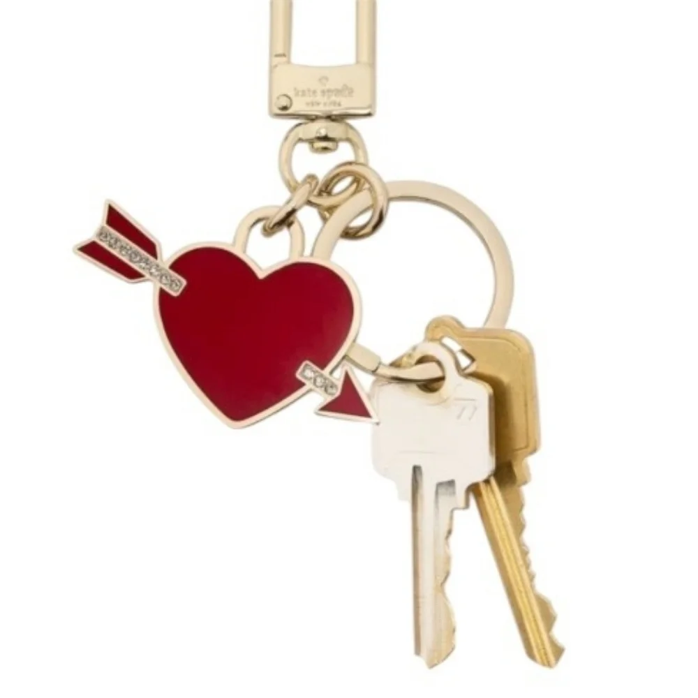 NWT Kate Spade ♠️  Love Shack Metal Keychain Bag Charm